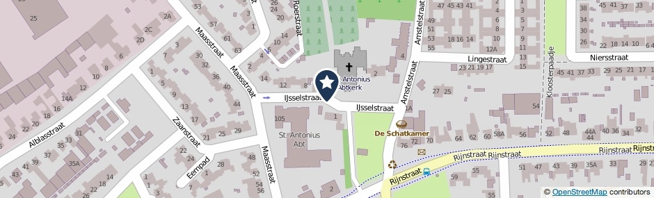 Kaartweergave IJsselstraat in Eindhoven