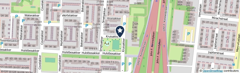 Kaartweergave Kruisakker in Eindhoven