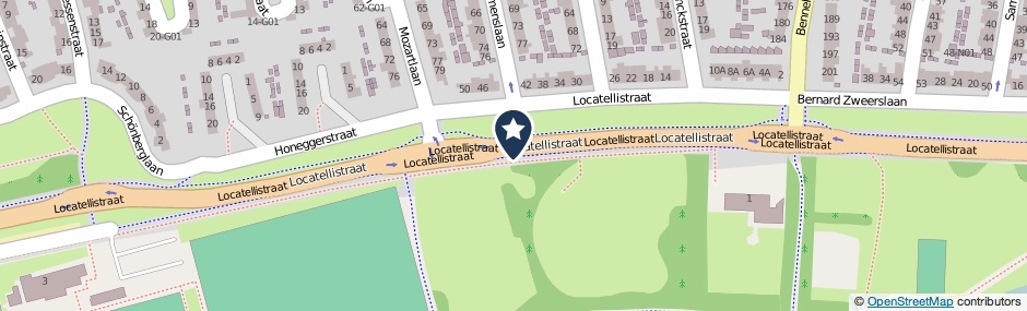 Kaartweergave Locatellistraat in Eindhoven