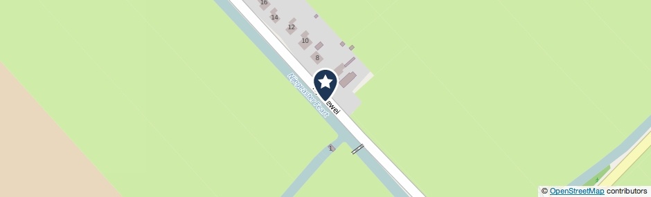 Kaartweergave Tsjerkewei in Elahuizen