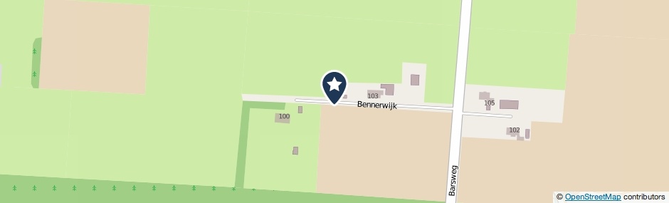 Kaartweergave Bennerwijk in Elim