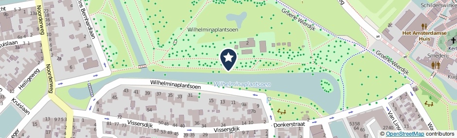 Kaartweergave Wilhelminaplantsoen in Enkhuizen