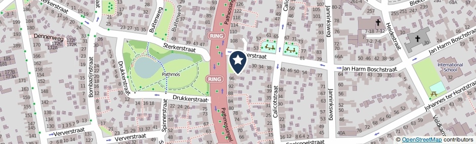 Kaartweergave Pathmossingel 100 in Enschede