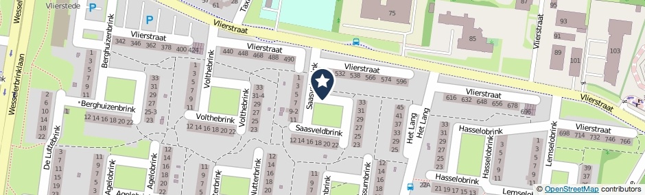 Kaartweergave Saasveldbrink in Enschede