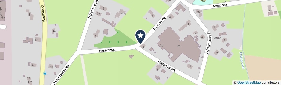 Kaartweergave Freriksweg in Enter
