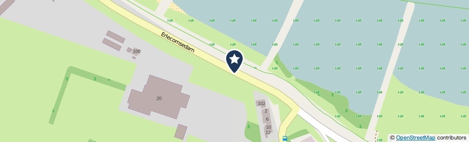 Kaartweergave Erlecomsedam in Erlecom