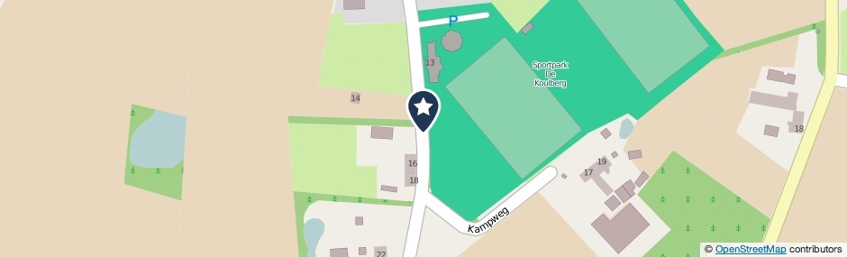 Kaartweergave Kampweg in Erp