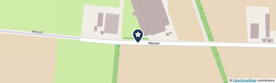 Kaartweergave Melvert in Erp