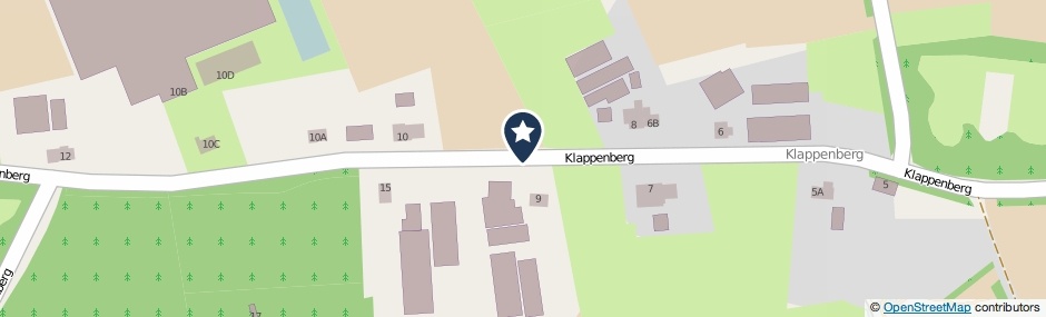 Kaartweergave Klappenberg in Etten-Leur