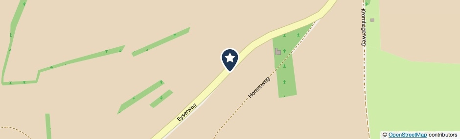 Kaartweergave Eyserweg in Eys