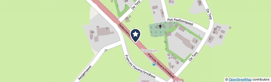 Kaartweergave F. Haverschmidtwei in Foudgum