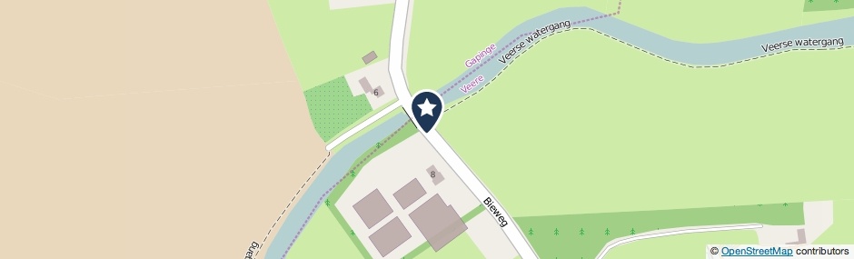 Kaartweergave Bieweg in Gapinge
