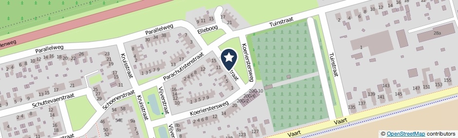 Kaartweergave Oosterstraat in Gasselternijveen