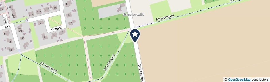 Kaartweergave Schreierswijk in Gasselternijveen