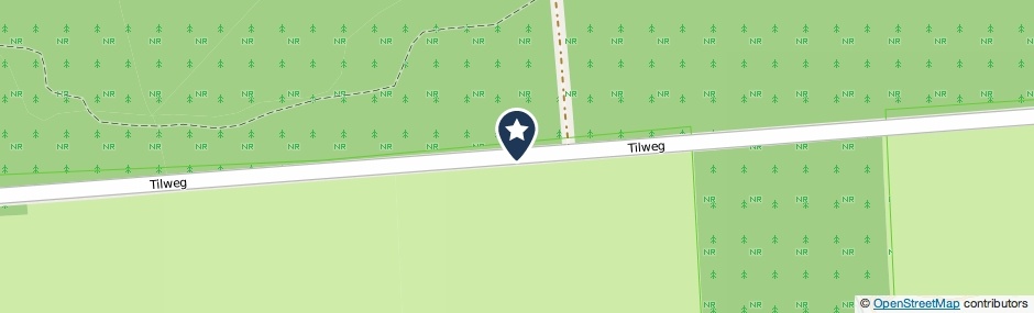 Kaartweergave Tilweg in Gees