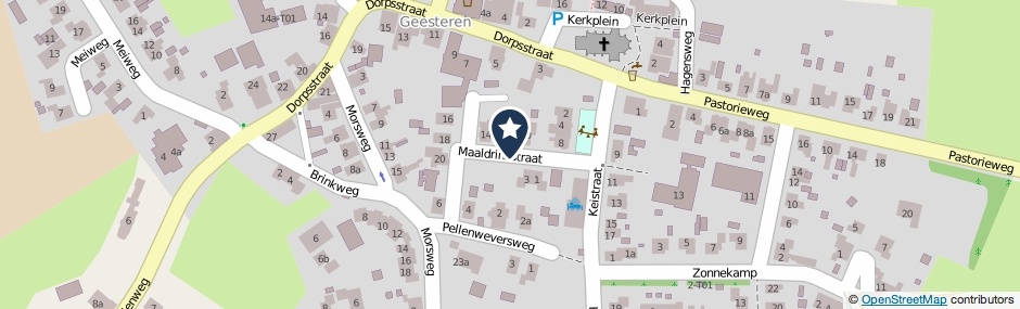 Kaartweergave Maaldrinkstraat in Geesteren (Gelderland)