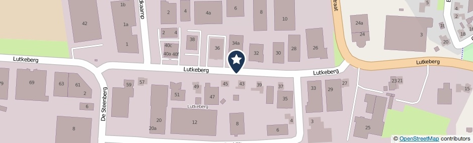 Kaartweergave Lutkeberg in Geesteren (Overijssel)