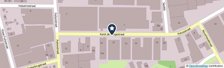 Kaartweergave Karst De Langestraat in Genemuiden