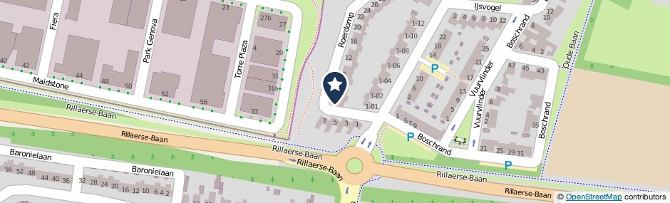 Kaartweergave Roerdomp 2 in Goirle