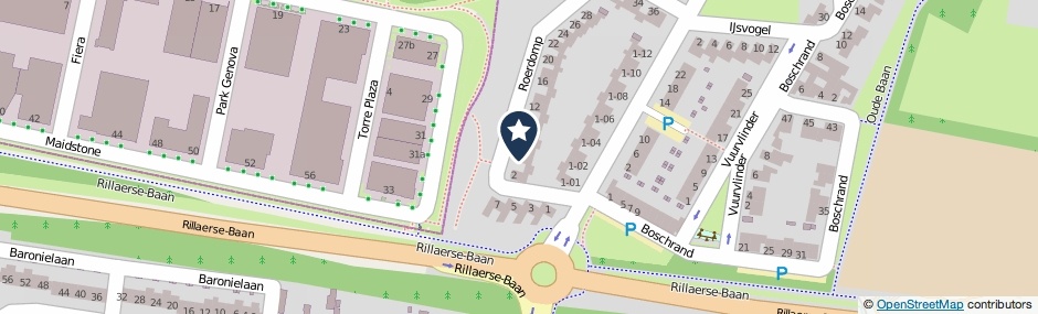 Kaartweergave Roerdomp 4 in Goirle