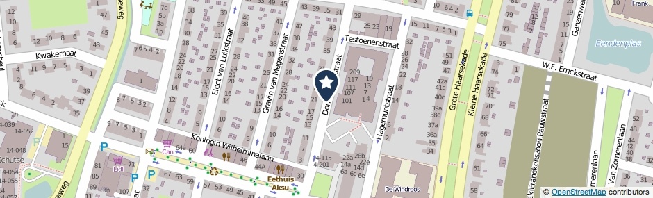 Kaartweergave Don Antoniostraat in Gorinchem