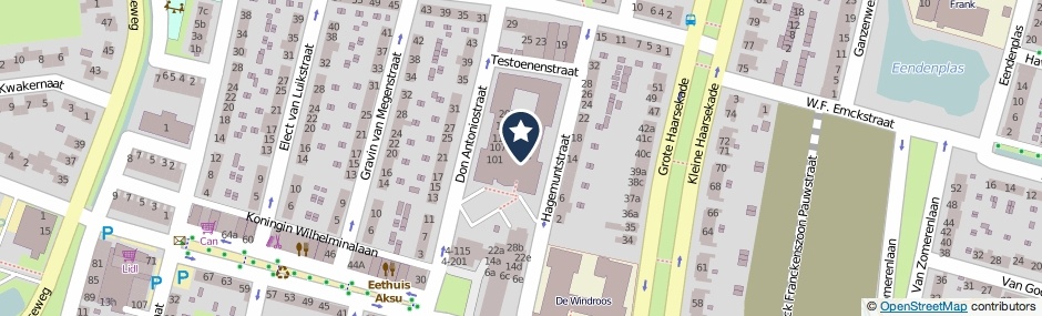 Kaartweergave Hagemuntstraat 1 in Gorinchem
