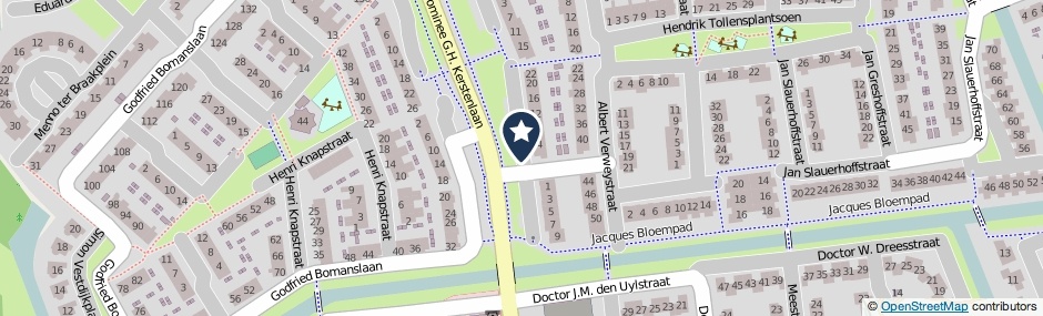 Kaartweergave Herman Gorterstraat in Gorinchem