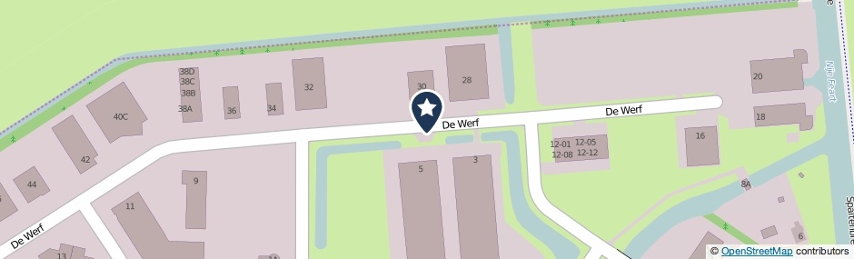 Kaartweergave De Werf in Gorredijk