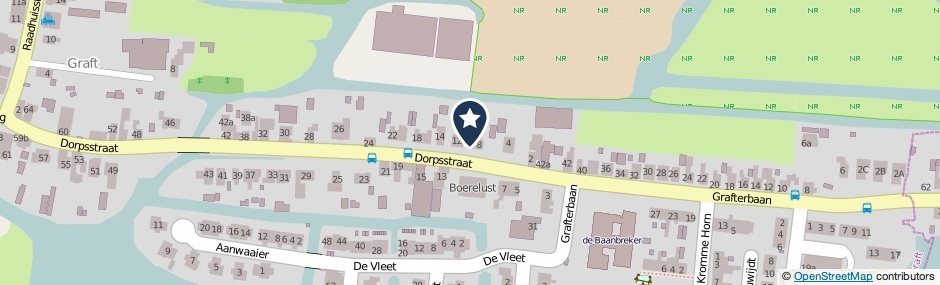 Kaartweergave Dorpsstraat 10 in Graft