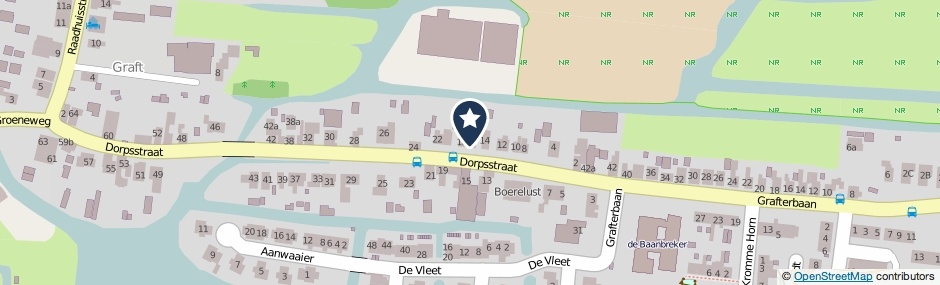 Kaartweergave Dorpsstraat 16 in Graft