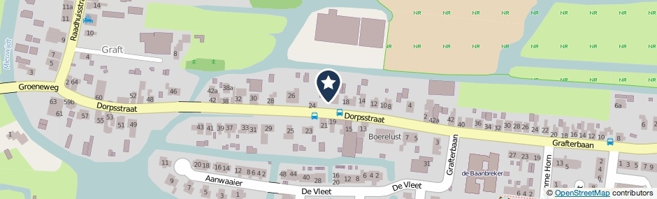 Kaartweergave Dorpsstraat 22 in Graft