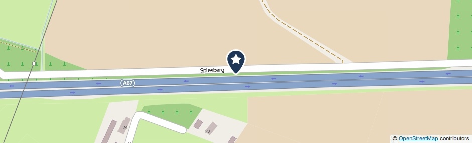 Kaartweergave Spiesberg in Grashoek