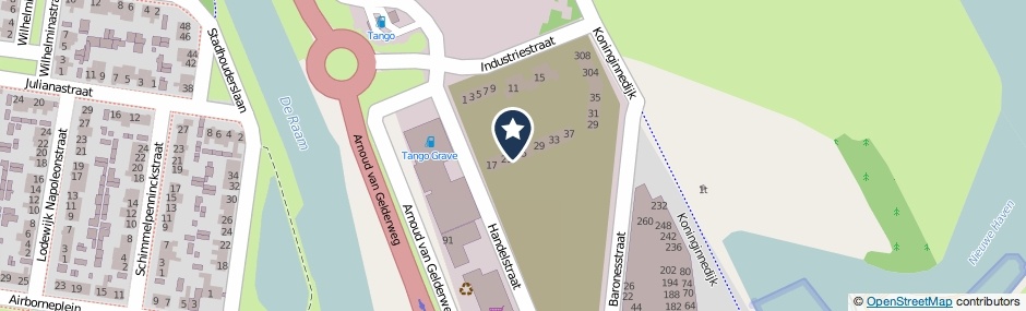 Kaartweergave Handelstraat 23 in Grave