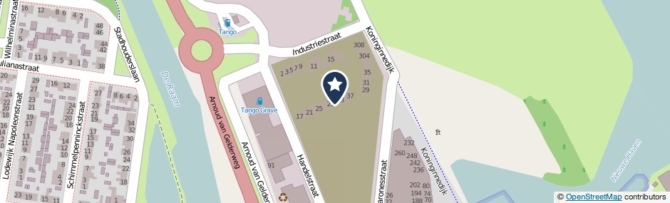 Kaartweergave Handelstraat 31 in Grave