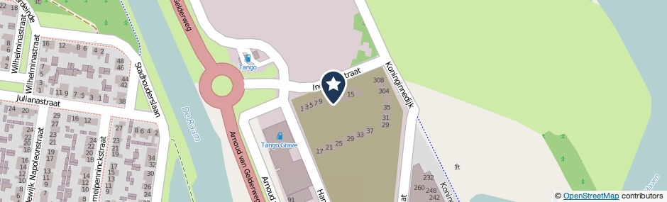 Kaartweergave Industriestraat 11 in Grave