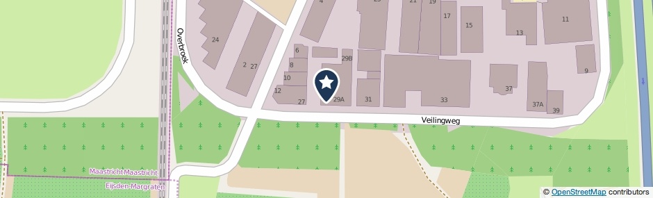 Kaartweergave Veilingweg 29 in Gronsveld