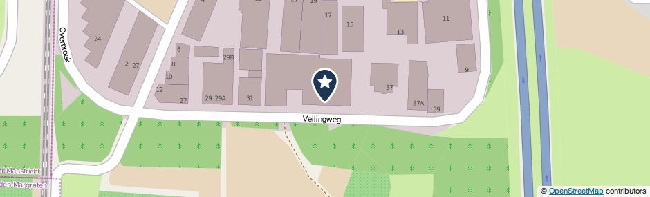 Kaartweergave Veilingweg 33 in Gronsveld