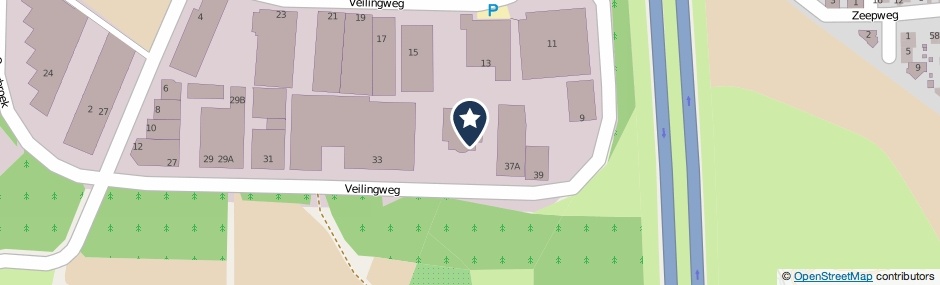 Kaartweergave Veilingweg 37 in Gronsveld