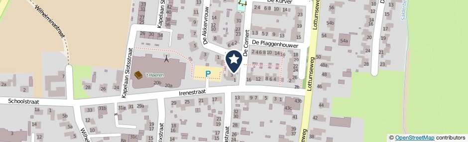 Kaartweergave De Comert 7 in Grubbenvorst