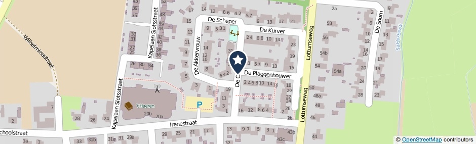 Kaartweergave De Comert in Grubbenvorst