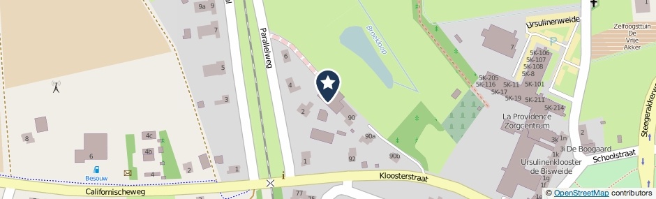 Kaartweergave Parallelweg 8 in Grubbenvorst