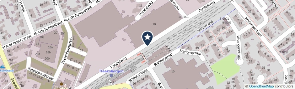 Kaartweergave Parallelweg in Haaksbergen