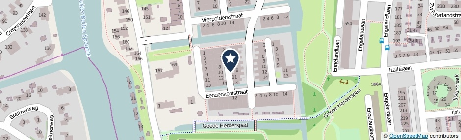 Kaartweergave Bouwlustplaats in Haarlem