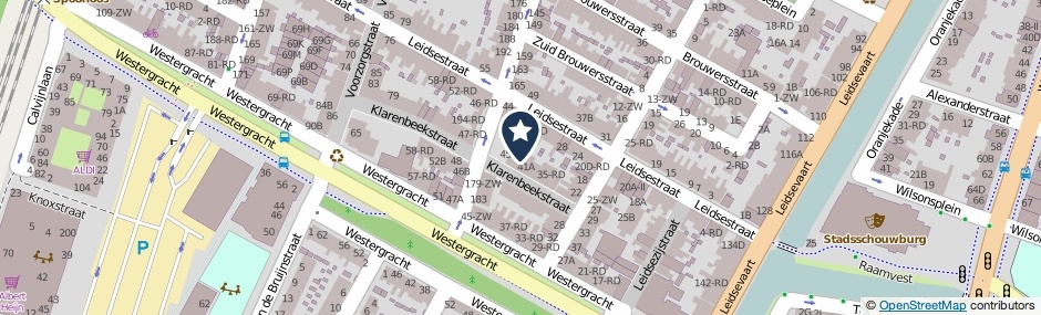 Kaartweergave Klarenbeekstraat 43-RD in Haarlem