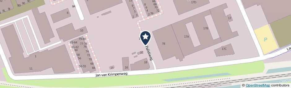 Kaartweergave Palletweg in Haarlem