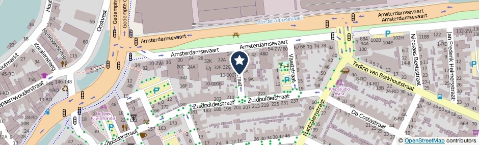 Kaartweergave Poortstraat in Haarlem