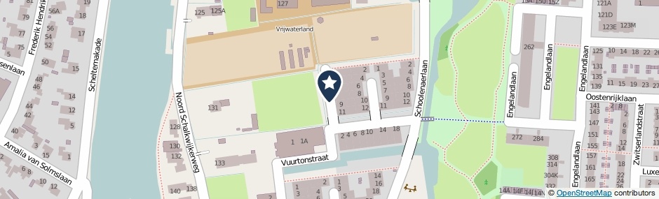 Kaartweergave Ter Weeuwenstraat in Haarlem