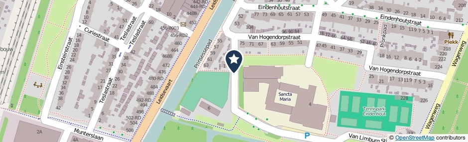 Kaartweergave Van Der Duyn Van Maasdamstraat in Haarlem