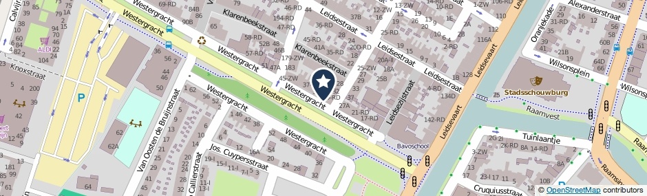 Kaartweergave Westergracht 31-ZW in Haarlem