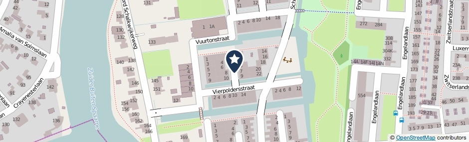 Kaartweergave Zaagmolenplaats in Haarlem